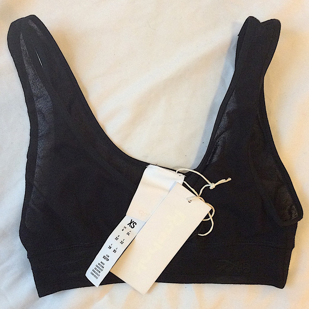 NWT Reebok x Victoria Beckham Sheer Bra (black)